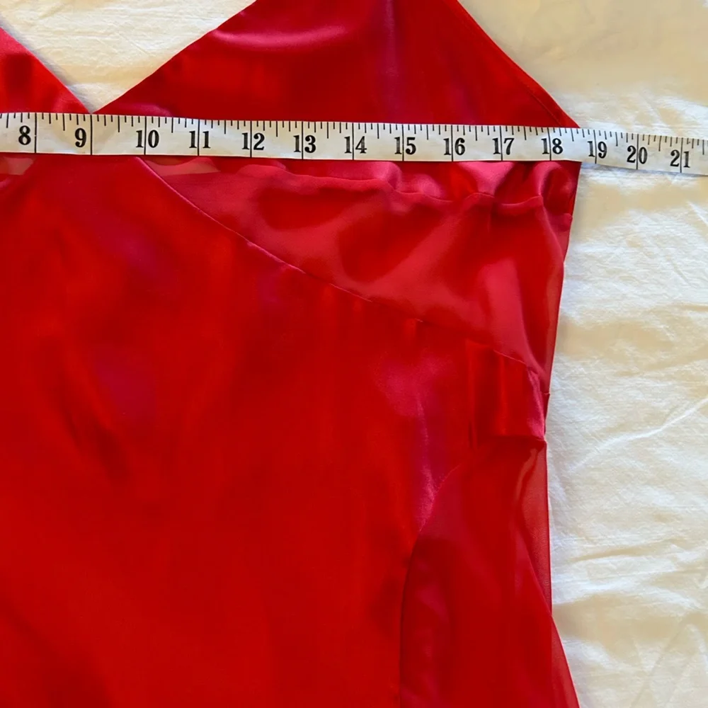 Y2K VINTAGE VICTORIA’S SECRET Red Cutout Slip Dress Satin UO Vintage L‎
